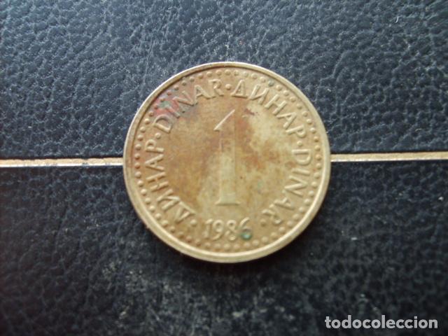 Monedas antiguas de Europa: YUGOSLAVIA 1 DINAR 1986
