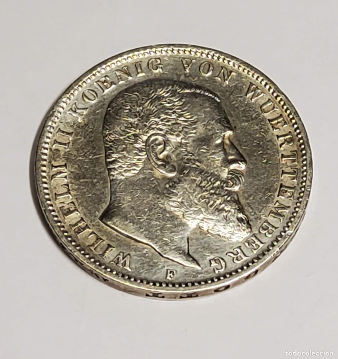 Monedas antiguas de Europa: 3 MARCOS DE PLATA DE ALEMANIA DEL A&Ntilde;O 1909-F.CASI SIN CIRCULAR