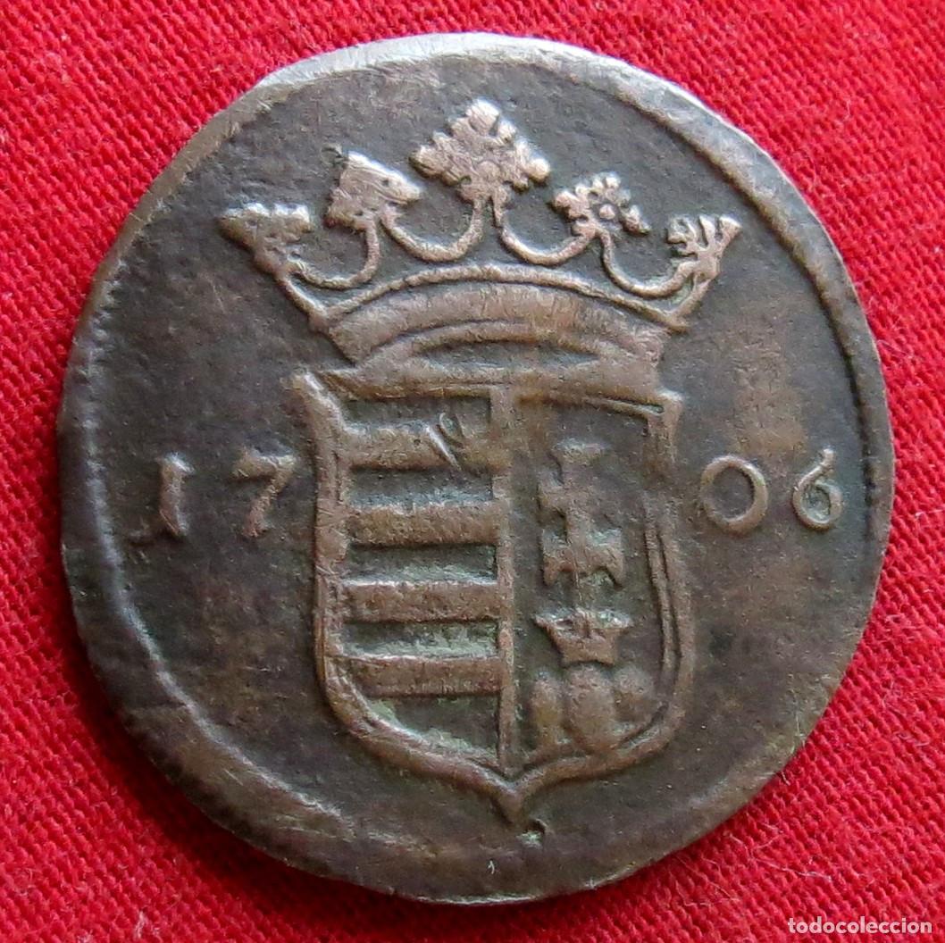 Monedas antiguas de Europa: Hungria 10 poltura 1706