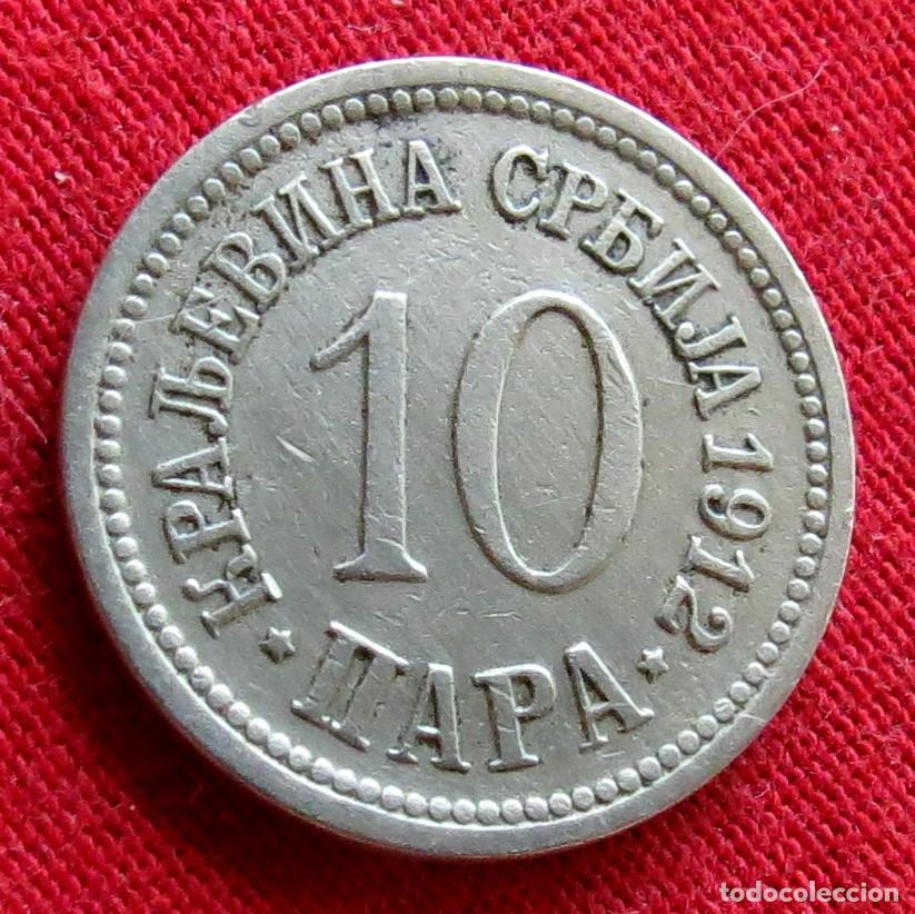 Monedas antiguas de Europa: Serbia 10 para 1912 .