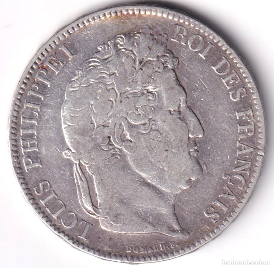 Monedas antiguas de Europa: MONEDA FRANCIA - 5 FRANCOS - 1833 - PARIS (A) - LUIS FELIPE I - PLATA .999