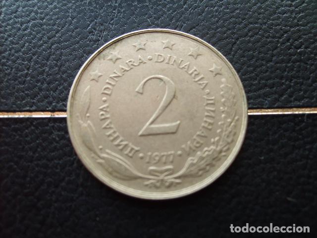 Moedas antigas da Europa: YUGOSLAVIA 2 DINARA 1977