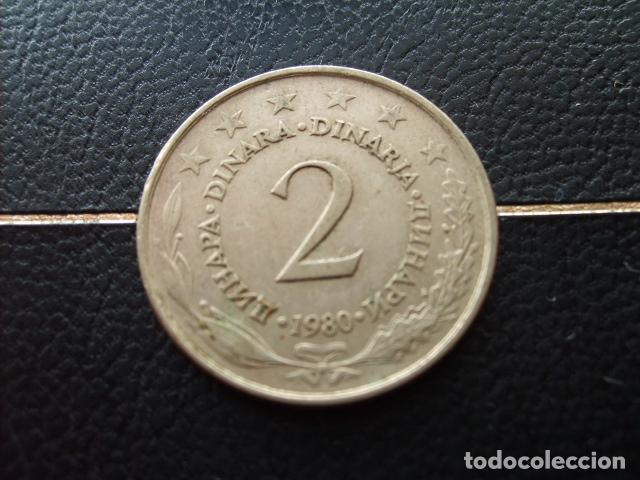 Moedas antigas da Europa: YUGOSLAVIA 2 DINARA 1980