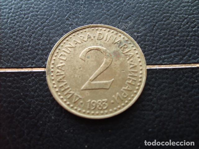 Moedas antigas da Europa: YUGOSLAVIA 2 DINARA 1983