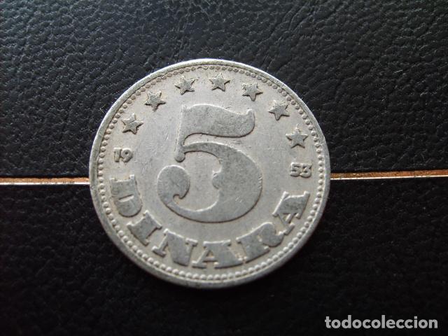 Alte M&uuml;nzen aus Europa: YUGOSLAVIA 5 DINARA 1953