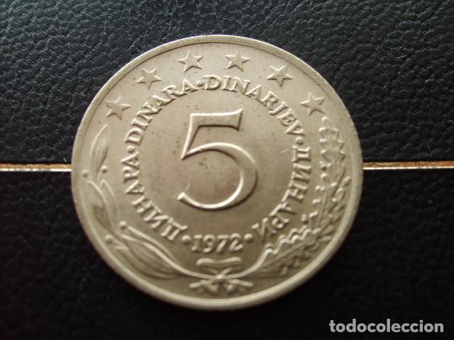 Monedas antiguas de Europa: YUGOSLAVIA 5 DINARA 1972