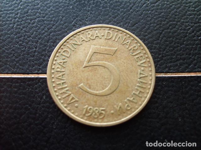 Monedas antiguas de Europa: YUGOSLAVIA 5 DINARA 1985