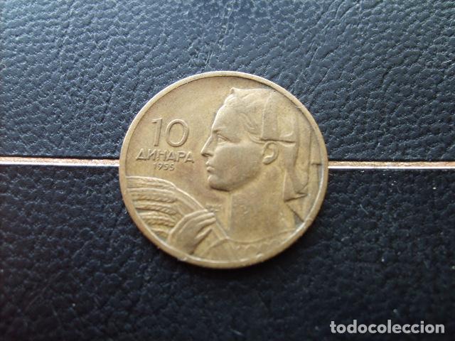 Monedas antiguas de Europa: YUGOSLAVIA 10 DINARA 1955