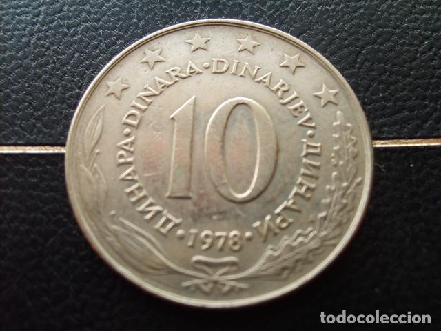 Monedas antiguas de Europa: YUGOSLAVIA 10 DINARA 1978