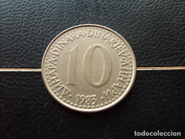 Monedas antiguas de Europa: YUGOSLAVIA 10 DINARA 1983
