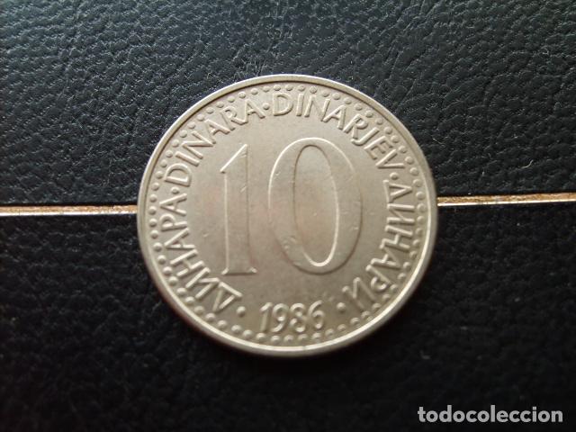 Monedas antiguas de Europa: YUGOSLAVIA 10 DINARA 1986