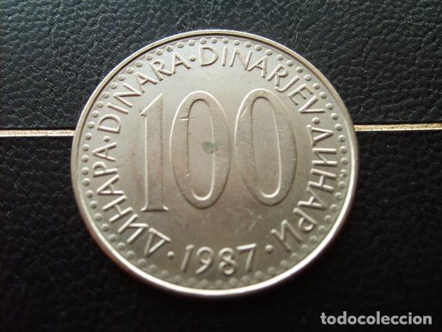 Monedas antiguas de Europa: YUGOSLAVIA 100 DINARA 1987