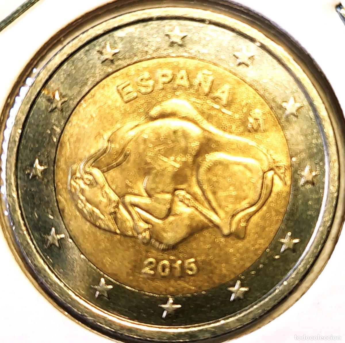 Monedas antiguas de Europa: ESPA&Ntilde;A (1999-) - 2 EUROS 2015 - CUEVA DE ALTAMIRA - A - 8,50 GR. BIMETALICA - 25,75 mm - MB - KM#133
