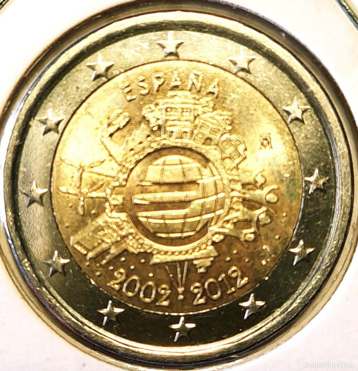 Monedas antiguas de Europa: ESPA&Ntilde;A (1999-) - 2 EUROS 2012 - 10&deg; ANIVERSARIO PUESTA EN CIRCULACION DEL EURO - A - 8,50 GR. BIMETA