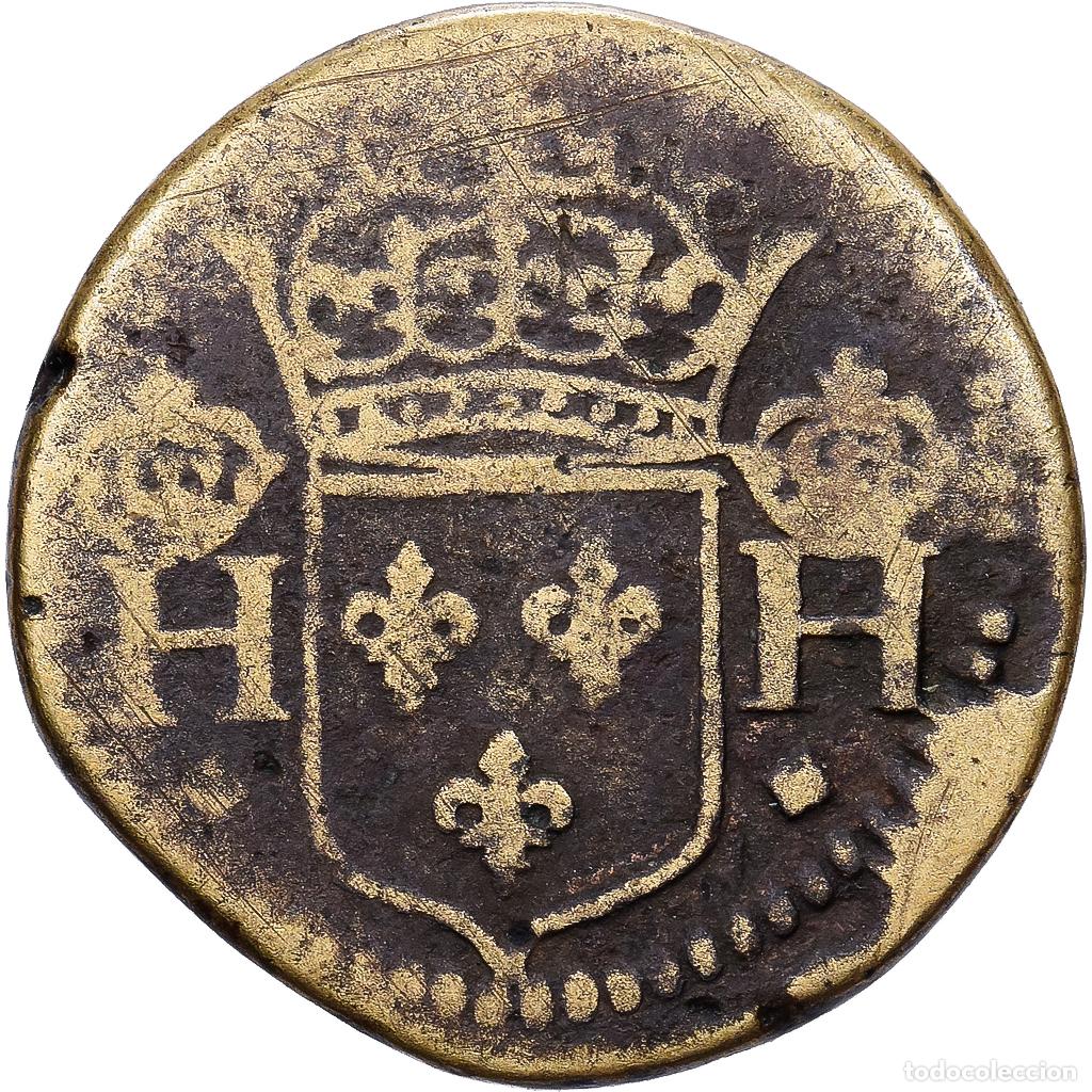Monedas antiguas de Europa: [#1214684] Francia, Henri II-III, Poids Mon&eacute;taire, 1/2 Teston, Lat&oacute;n, BC+