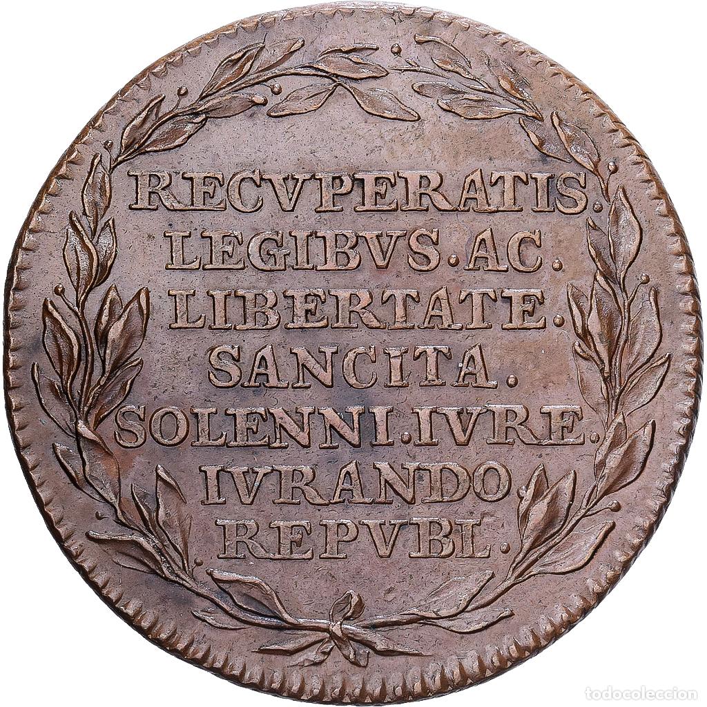 Monedas antiguas de Europa: [#1214781] B&eacute;lgica, -, zeton, 1790, R&eacute;volution du Brabant, MBC+, Cobre