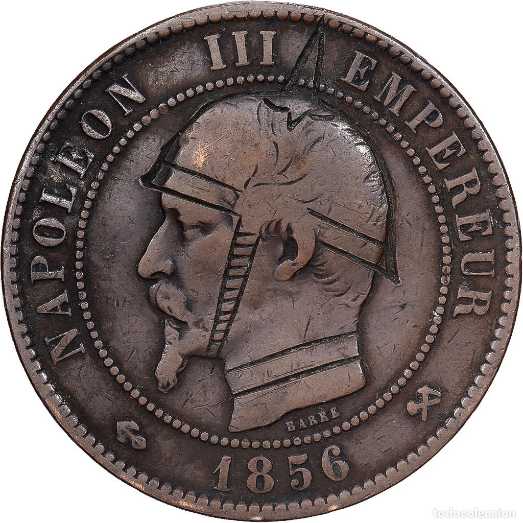 Monedas antiguas de Europa: [#1214793] Francia, Napoleon III, 10 Centimes, 1856 ( 1871 ), Paris, Satirique, Bronce, MBC
