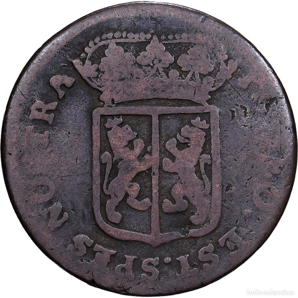 Monedas antiguas de Europa: [#1214794] Pa&iacute;ses Bajos, Province of Gelderland, Duit, 1759, Harderwijk, Cobre, BC+, KM:93