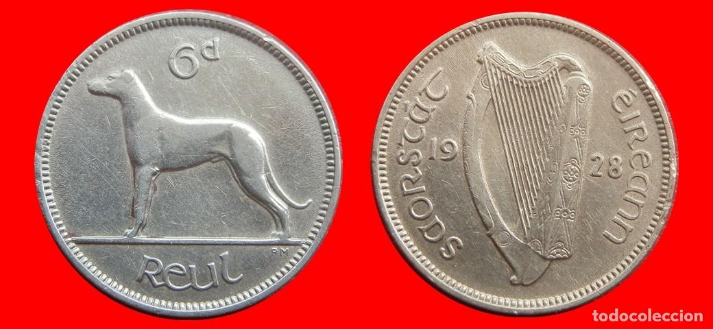 Monedas antiguas de Europa: 6 PENIQUES PENCE 1928 IRLANDA-153004