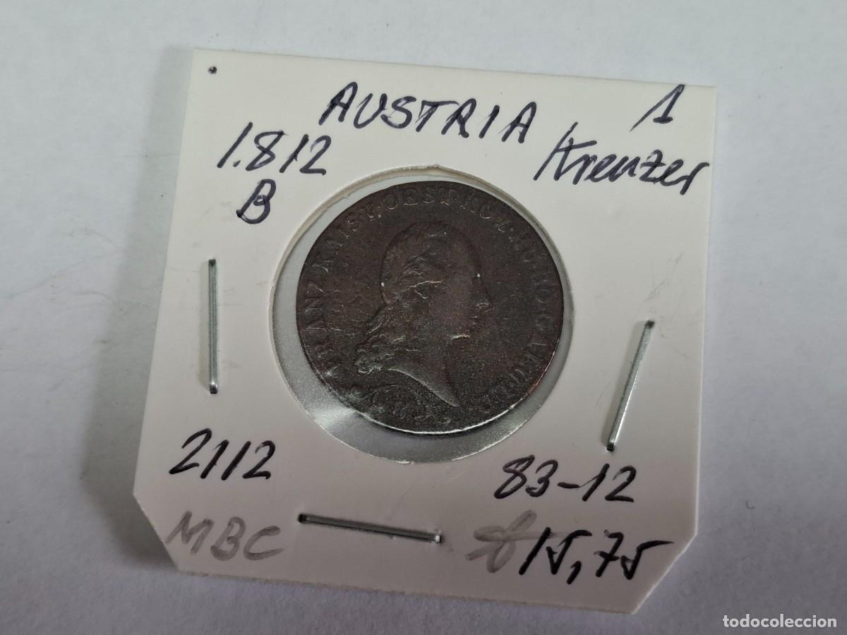 Monedas antiguas de Europa: 1 KREUZER de 1812 B KM 2112 AUSTRIA en MBC