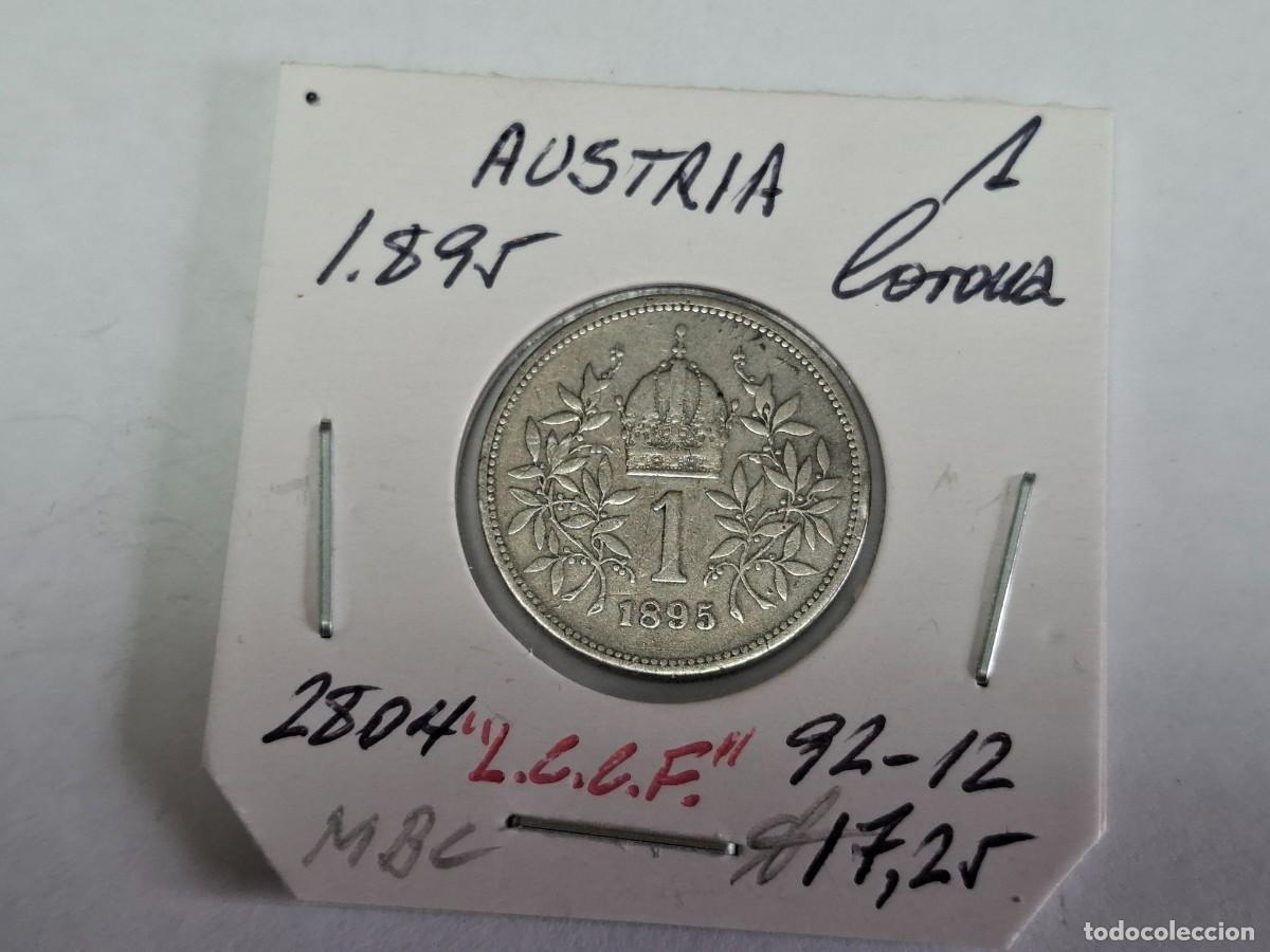 Monedas antiguas de Europa: 1 CORONA de PLATA de 1895 KM 2804 AUSTRIA en MBC