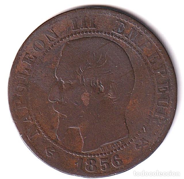 Monete antiche di Europa: MONEDA FRANCIA - 5 CENTIMOS - NAPOLEON III - 1856 B - COBRE