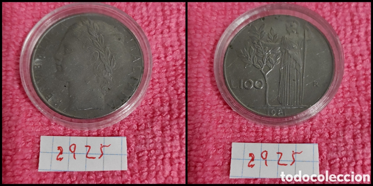 Monedas antiguas de Europa: 100 liras italianas a&ntilde;o 1981