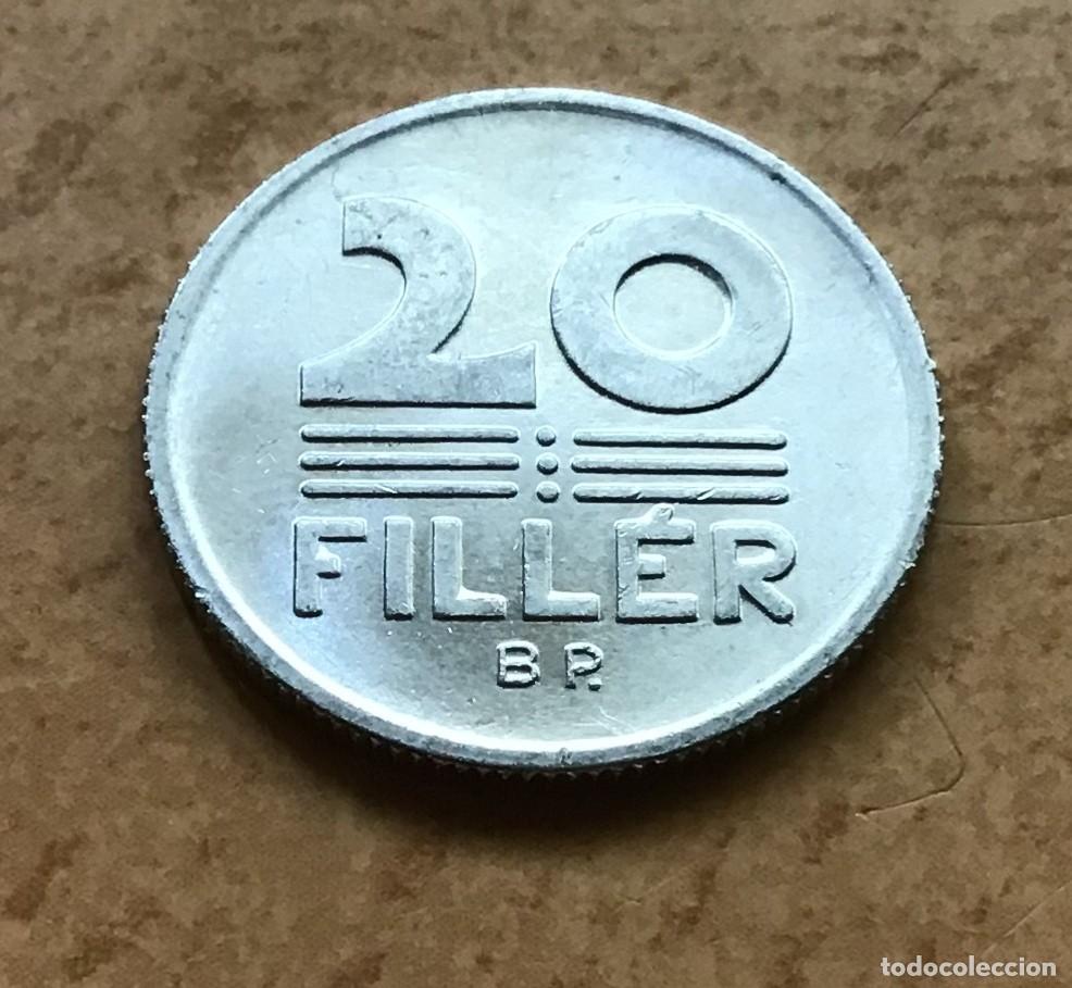 Monedas antiguas de Europa: 20 filler de Hungr&iacute;a. A&ntilde;o 1983