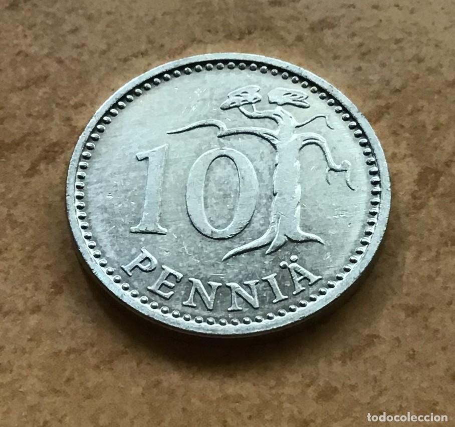 Monedas antiguas de Europa: 10 pennia de Finlandia. A&ntilde;o 1986