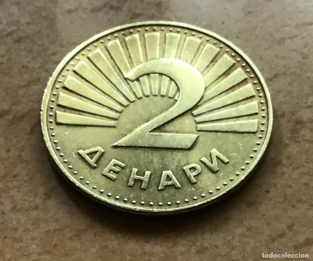 Monedas antiguas de Europa: 2 denares de Macedonia del Norte. A&ntilde;o 2022