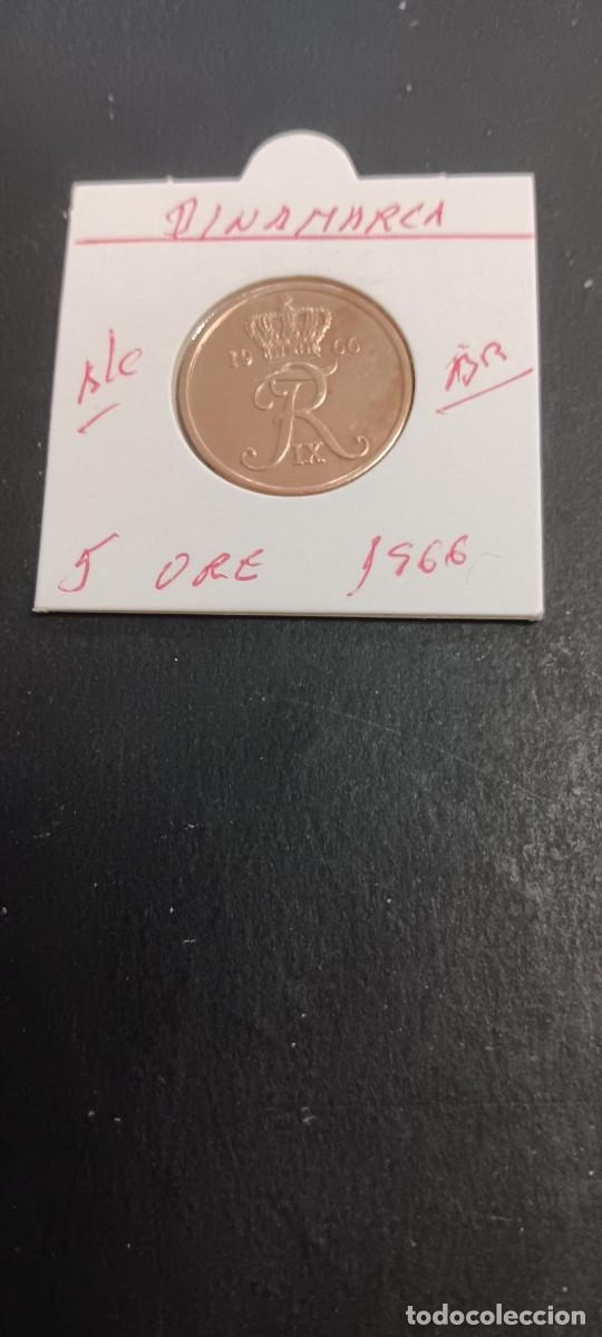 Monedas antiguas de Europa: DINAMARCA 5 ORE 1966 BC KM=848.1 (BRONCE)