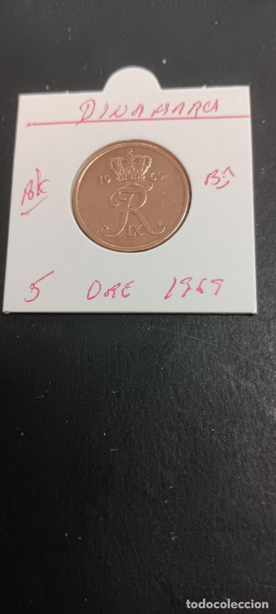 Monedas antiguas de Europa: DINAMARCA 5 ORE 1969 BC KM=848.1 (BRONCE)