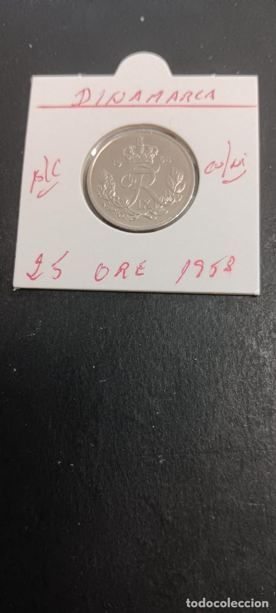 Monedas antiguas de Europa: DINAMARCA 25 ORE 1958 BC KM=842.2 (CUPRONIQUEL)