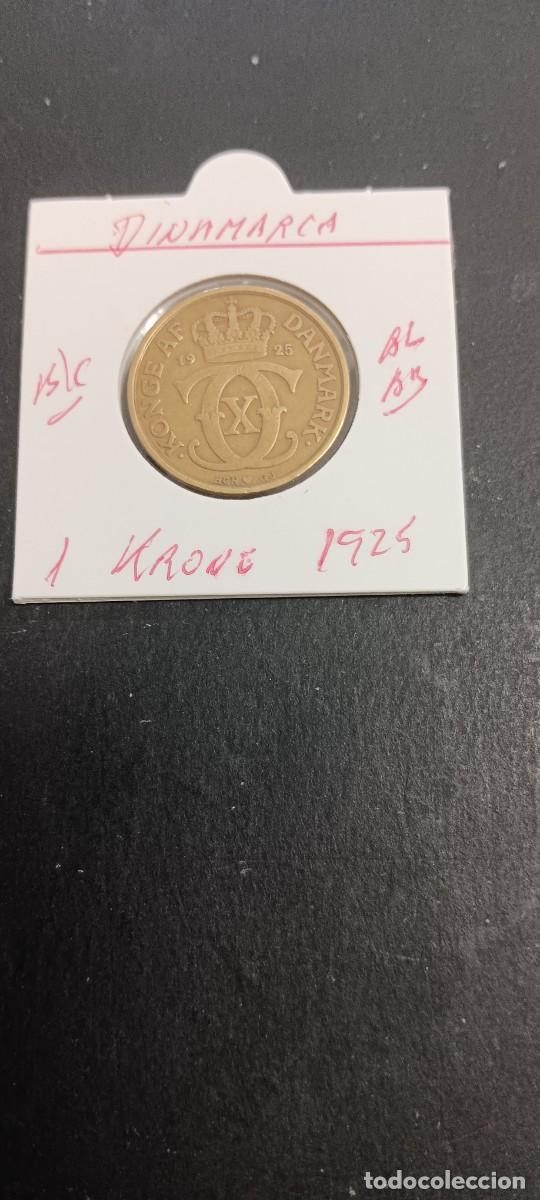 Monedas antiguas de Europa: DINAMARCA 1 KRONE 1925 BC KM=824.1 (ALUMINIO-BRONCE)