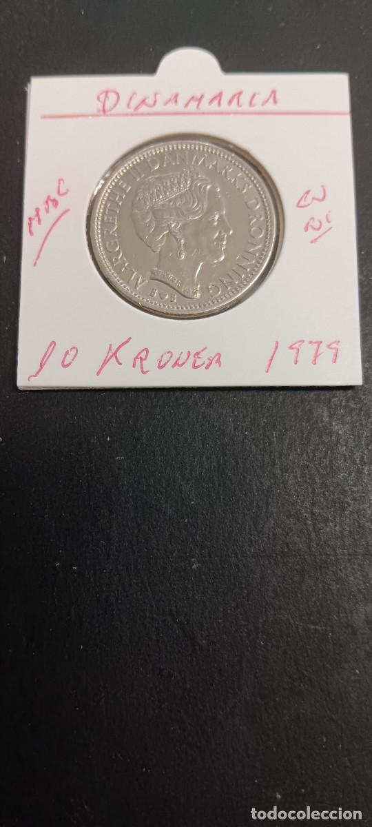 Monedas antiguas de Europa: DINAMARCA 10 KRONER 1979 MBC KM=864.1 (CUPRONIQUEL)