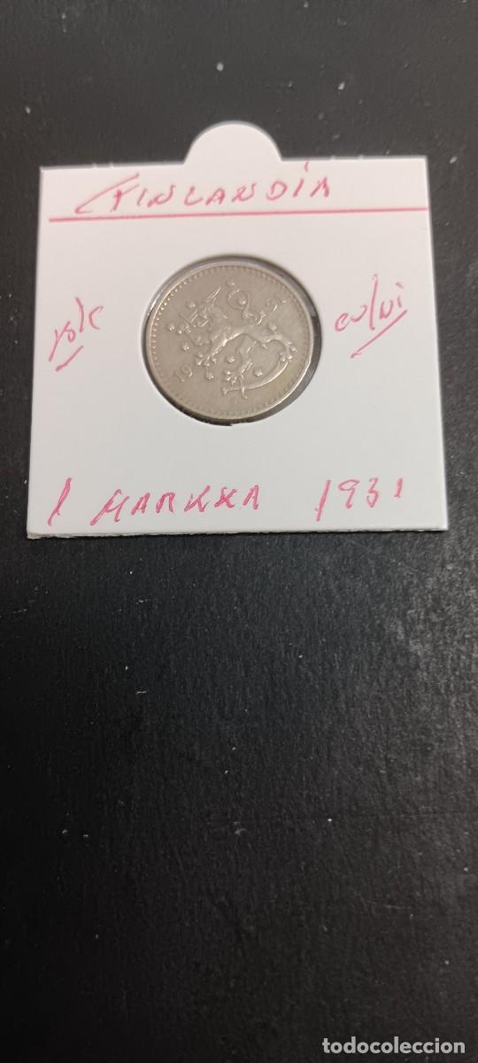 Monedas antiguas de Europa: FINLANDIA 1 MARKKA 1931 BC KM=30 (COBRE-NIQUEL)