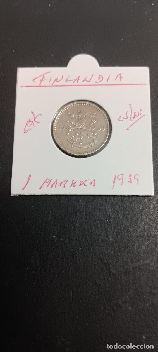 Monedas antiguas de Europa: FINLANDIA 1 MARKKA 1939 BC KM=30 (COBRE-NIQUEL)