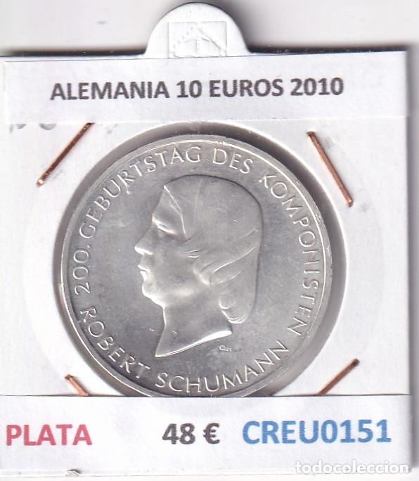 Monedas antiguas de Europa: CREU0151 MONEDA ALEMANIA 10 EUROS 2010 PLATA