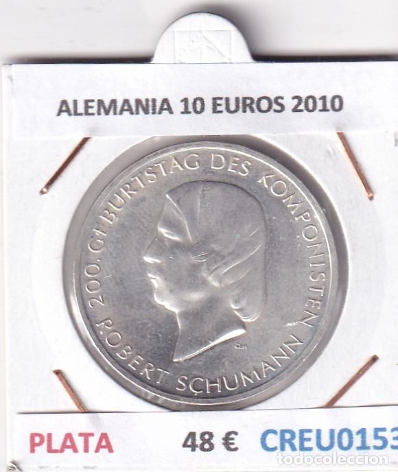 Monedas antiguas de Europa: CREU0153 MONEDA ALEMANIA 10 EUROS 2010 PLATA