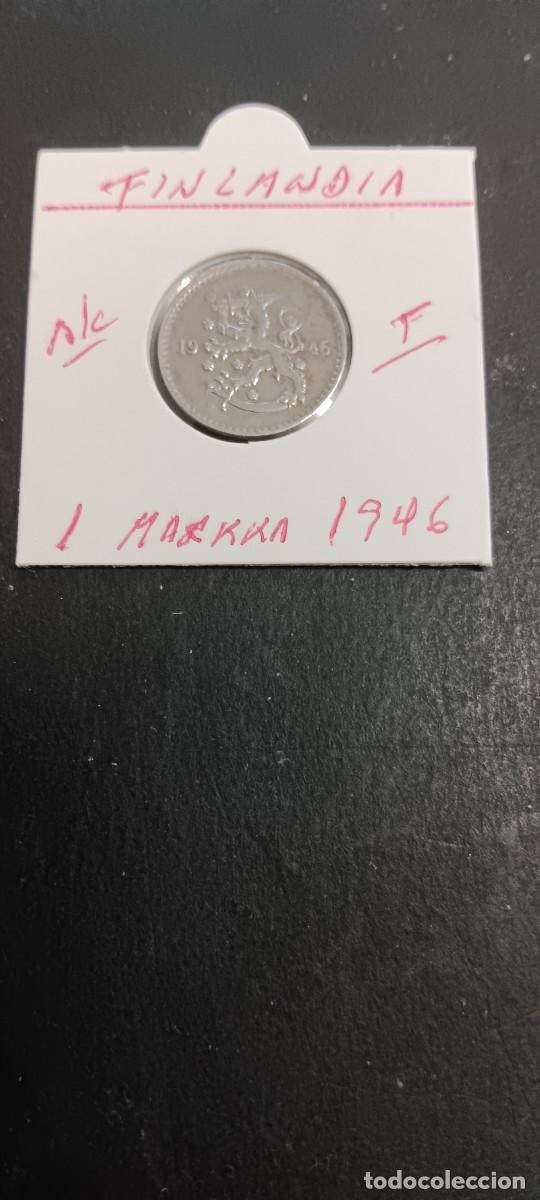 Monedas antiguas de Europa: FINLANDIA 1 MARKKA 1946 BC KM=30b (HIERRO)