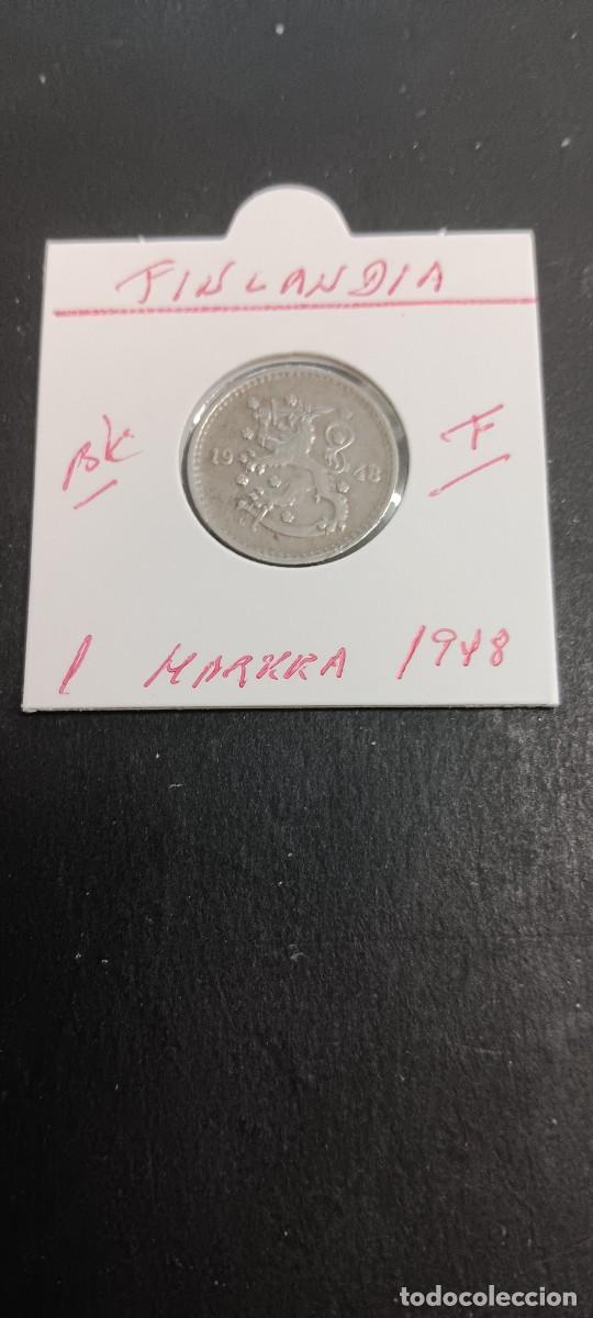 Monedas antiguas de Europa: FINLANDIA 1 MARKKA 1948 BC KM=30b (HIERRO)