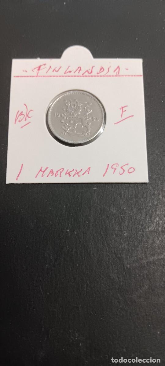 Monedas antiguas de Europa: FINLANDIA 1 MARKKA 1950 BC KM=30b (HIERRO)