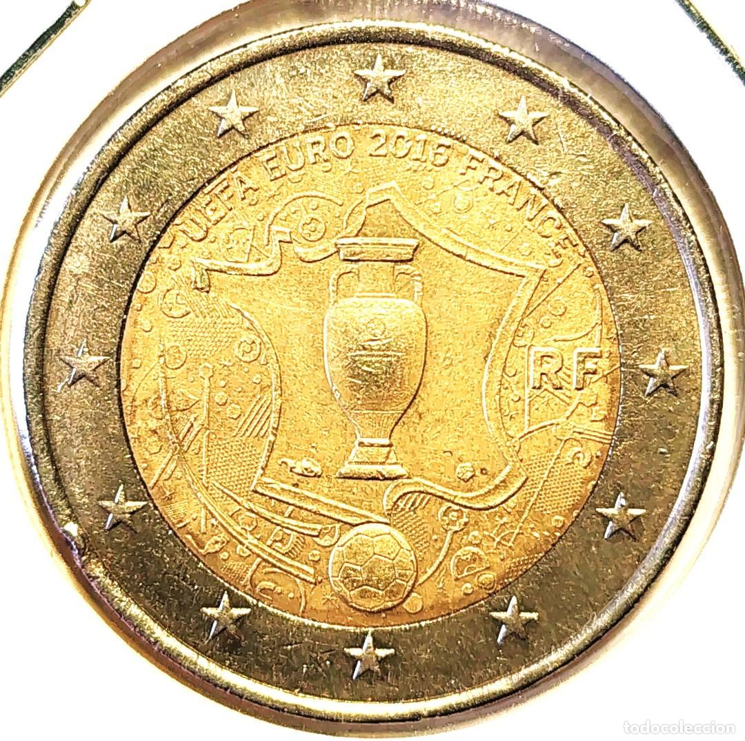 Monete antiche di Europa: FRANCIA (2001-) - 2 EUROS 2016 - CAMPEONATO EUROPEO-UEFA - A - 8,50 GR. BIMETALICA - DIAMETRO 25,75