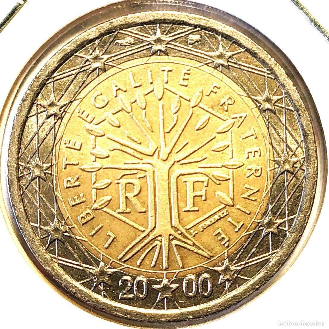 Old Coins of Europe: FRANCIA (2001-) - 2 EUROS 2000 - A - 8,50 GR. BIMETALICA - DIAMETRO 25,75 mm - KM#1289 - MB