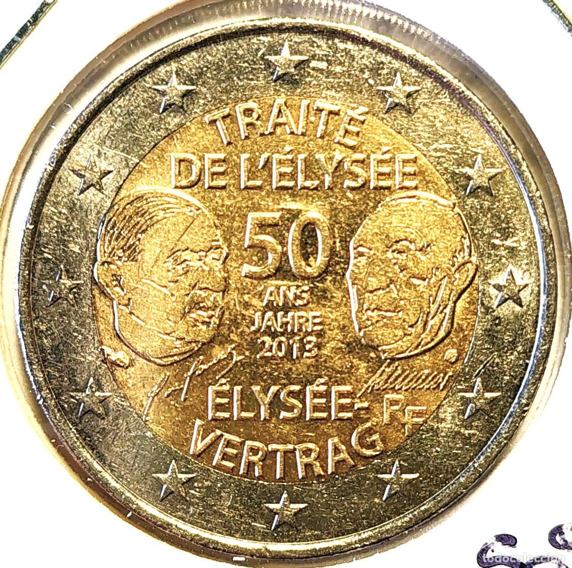 Alte M&uuml;nzen aus Europa: FRANCIA (2001-) - 2 EUROS 2013 - 50&ordm; ANIVERSARIO DEL TRATADO DEL ELISEIO- A - 8,50 GR. BIMETALICA
