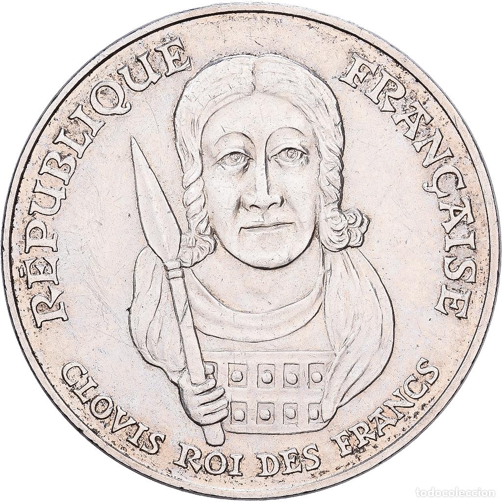 Monedas antiguas de Europa: [#1215180] Francia, 100 Francs, Clovis, 1996, Plata, EBC, Gadoury:953, KM:1180