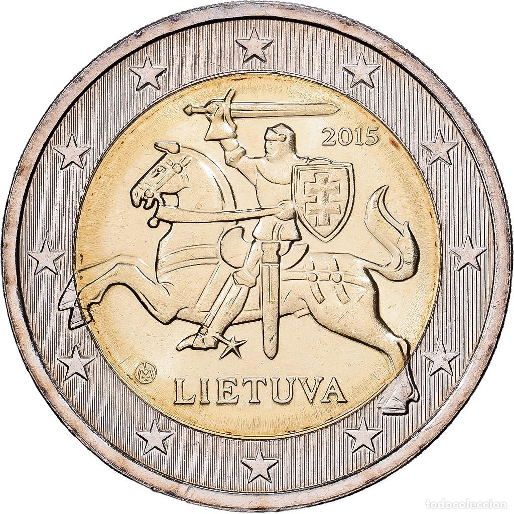 Monedas antiguas de Europa: [#1513708] Lituania, 2 Euro, le chevalier Vytis, 2015, MONNAIE DE LITUANIE, Bimet&aacute;lico