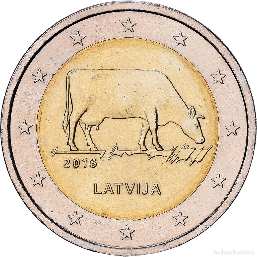 Monedas antiguas de Europa: [#1513711] Letonia, 2 Euro, L'agriculture lettone., 2016, MONNAIE DE LITUANIE, Bimet&aacute;lico