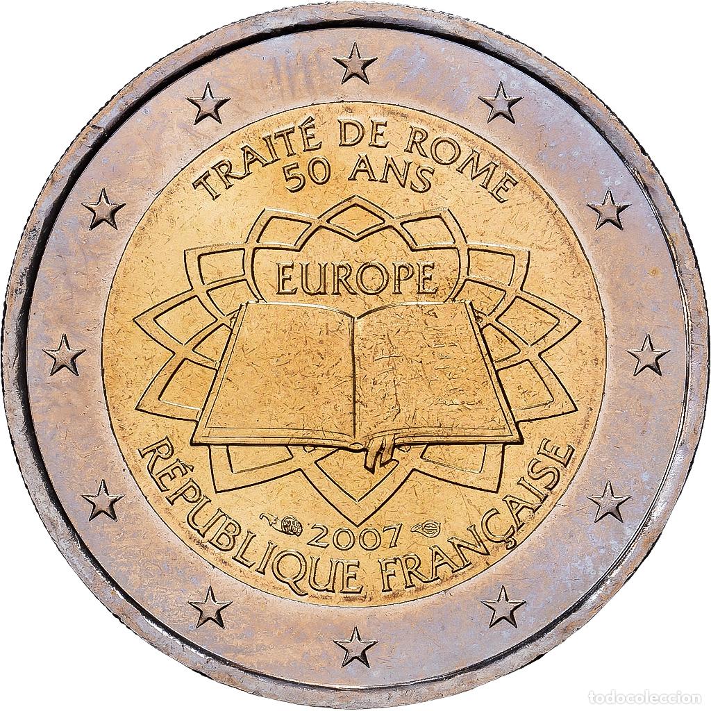 Monedas antiguas de Europa: [#1513722] Francia, 2 Euro, 50e anniversaire de la signature du Trait&eacute; de Rome, 2007