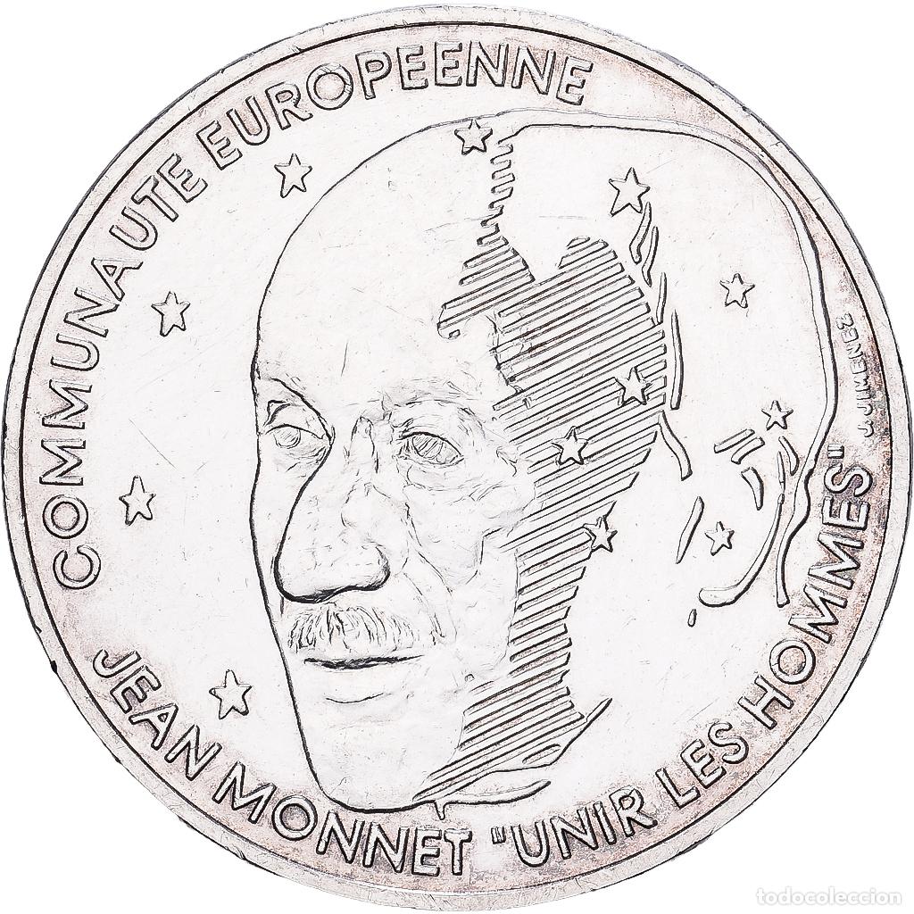 Monedas antiguas de Europa: [#1551705] Francia, 100 Francs, Jean Monnet, 1992, Paris, Plata, FDC, Gadoury:907, KM:1120